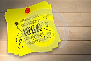 A Composite image of idea and innovation graphic