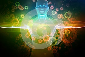 Composite image of image of a white body