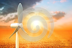 Composite image of image of wind mill 3d