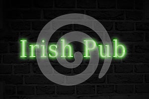 Composite image of irish pub sign