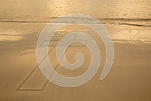 Composite image of a large cross