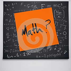 Composite image of math buzzword