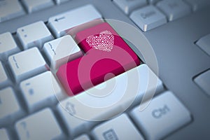 Composite image of maze heart