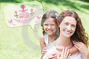 Composite image of mothers day greeting