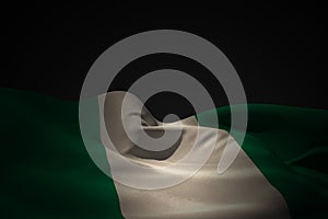 Composite image of nigeria flag waving