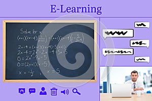 Composite image of online courses