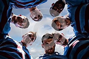 Composite image of rugby players