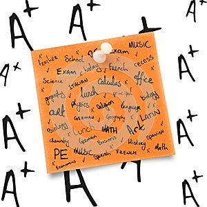 Composite image of school buzzwords