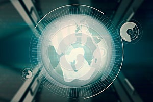 Composite image of silver earth