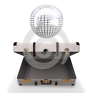 Composite image of silver earth