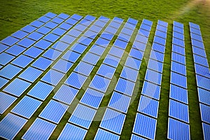 Composite image of solar panels