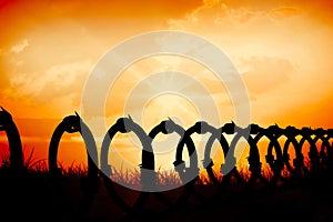 Composite image of spiral wire against white background 3d