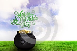 Composite image of st patricks day greeting