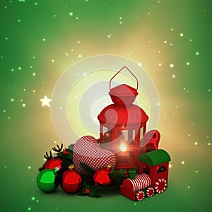 Composite image of twinkling stars