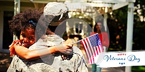 Composite image of veterans day