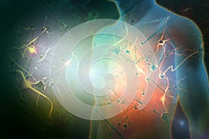 Composite image of view of a blue body