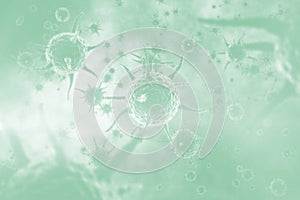Composite image of virus 3d