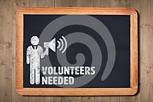 Composite image of volunteers needed