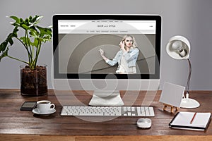 Composite image of website frontpage photo