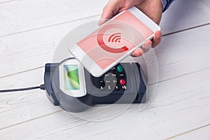 Composite image of wifi connectin