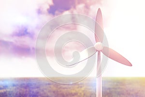 Composite image of wind mill 3d