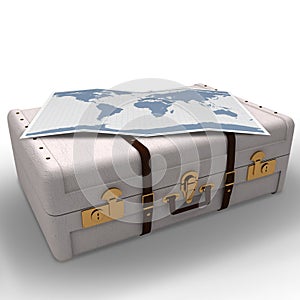 Composite image of world map