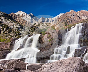 Composite of a Waterfall in the eastern Sierras.