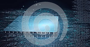 Composition of binary coding over computer circuit board