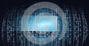 Composition of binary coding over computer circuit board