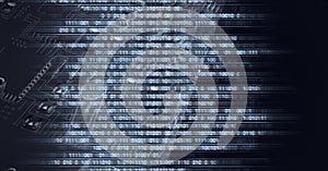 Composition of binary coding processing over computer circuit board
