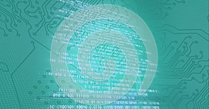 Composition of binary coding processing over computer circuit board