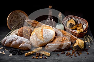 Composition of breads photo