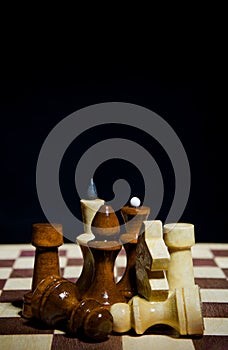Composition of chess pieces
