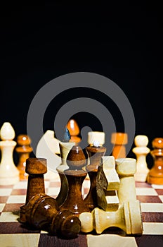 Composition of chess pieces