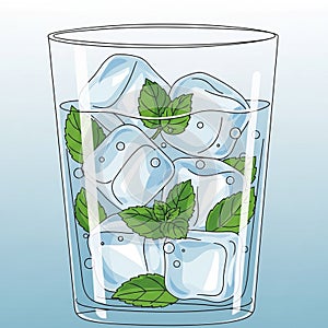 The composition is clean and minimalistic emphasizing simplicity and refreshment