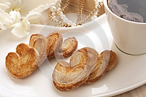 Composition with coffee and cookies