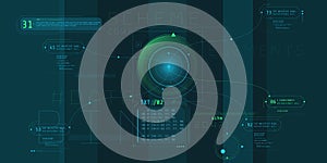 Composition of computer HUD interface with Code Architecture.