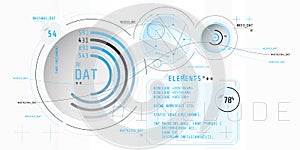 Composition of computer HUD interface with Coding.