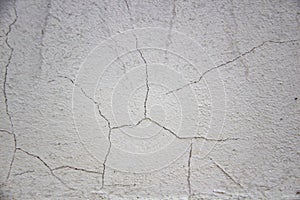 Composition with concrete cement wall with crack in industrial building, Will be good for your design and texture background. Old