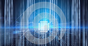 Composition of data processing over computer processor circuit board