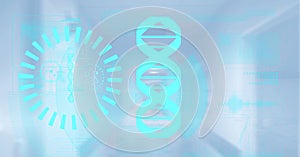 Composition of dna strand and data processing over hospital