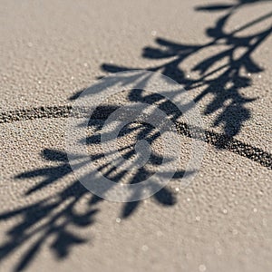 The composition emphasizes contrast between the dark shadow and the