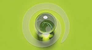 Composition emphasizes minimalism and the interplay of light and