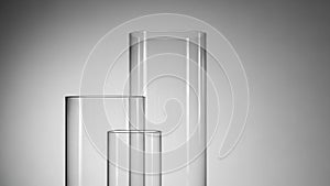 Composition emphasizes the simplicity and elegance of the glass