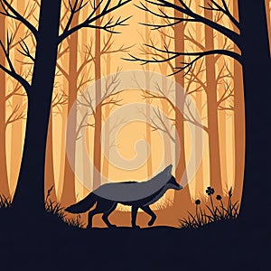 The composition emphasizes the tranquility and solitude of the