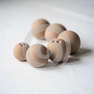 Composition emphasizing the texture and natural color of the