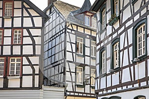 Composition of Facades of Fachwerk building style