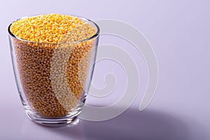 Composition of glasses with cereals