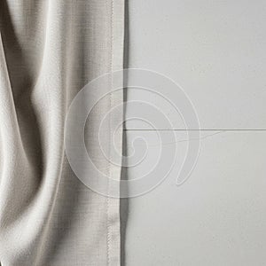 Composition highlights the contrast between the fabric s fluidity and the