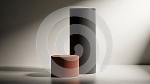 Composition highlights the interplay of light and shadow on the